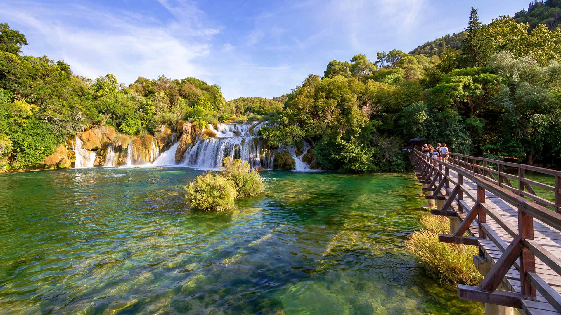 Nationalparken Krka byder på fantastisk natur, vandfald og smukke vandreture