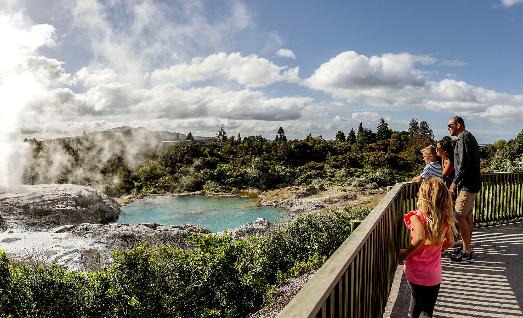 Lad jer betage af Rotoruas gejsere, boblende mudder m.m. | Foto: Julian Aspe