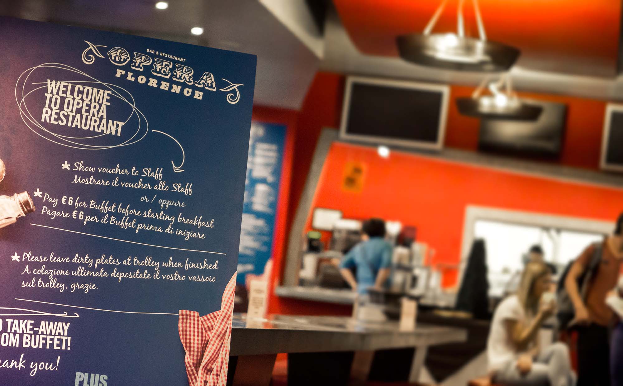 Studietur til Firenze, bo på hotel PLUS Florence, restaurant