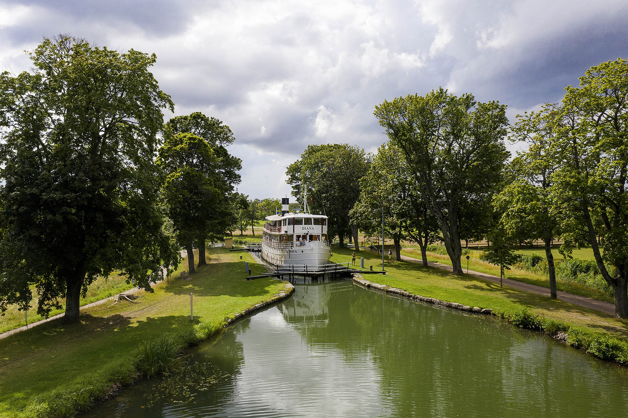 Klassisk svensk idyl langs med Götakanalen