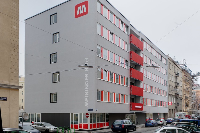 Studietur til Wien, bo på Meininger Downtown Sissi, indgang