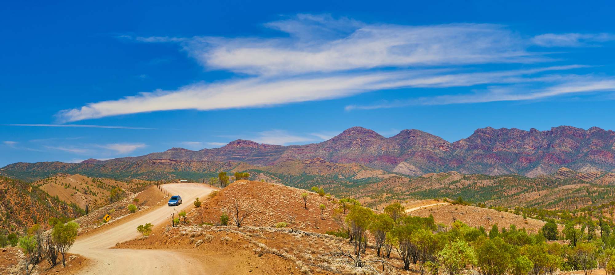 Besøg de majestætiske bjerge i Flinders Ranges. Credit: South Australia Tourism.