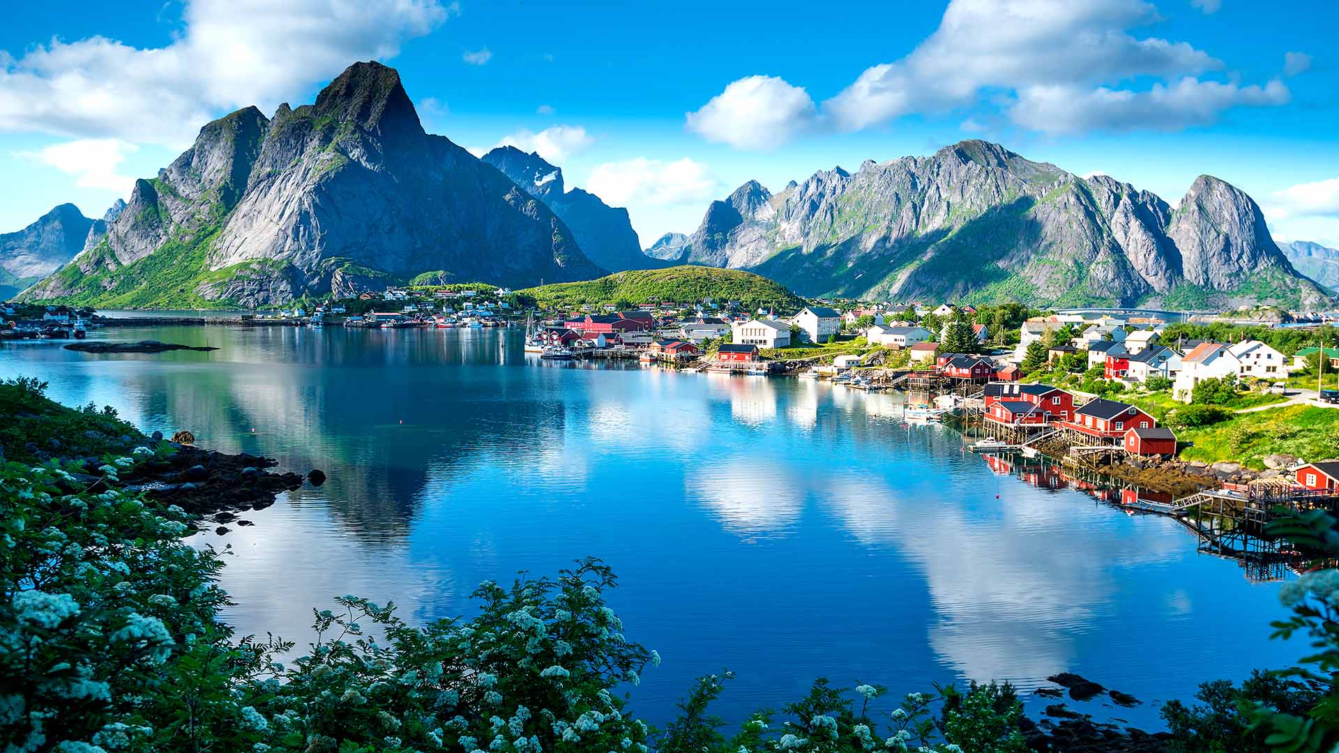 Sejl indenskærs ved smukke og naturskønne Lofoten