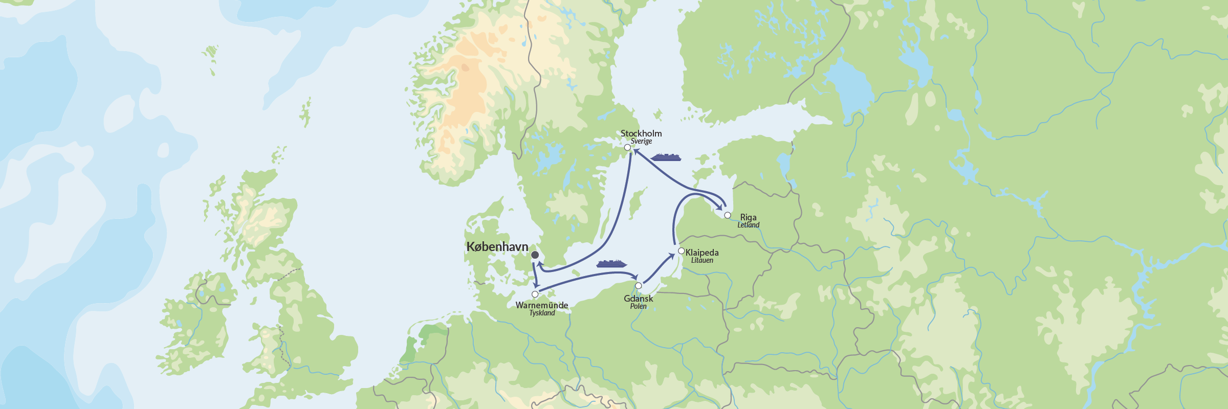 Dk MSC Poesia 26JUL25 Østersøen Rundt Map