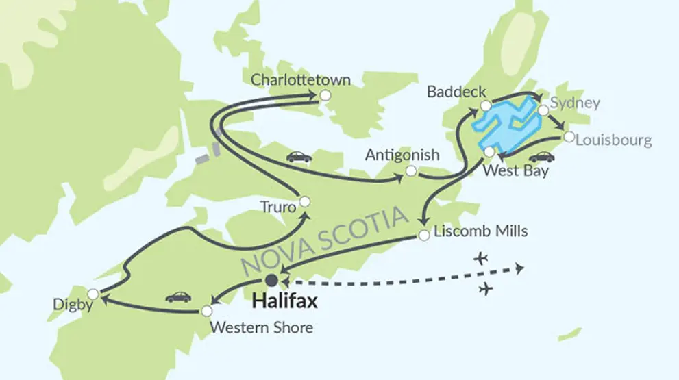 Den oversete rute i Nova Scotia.
