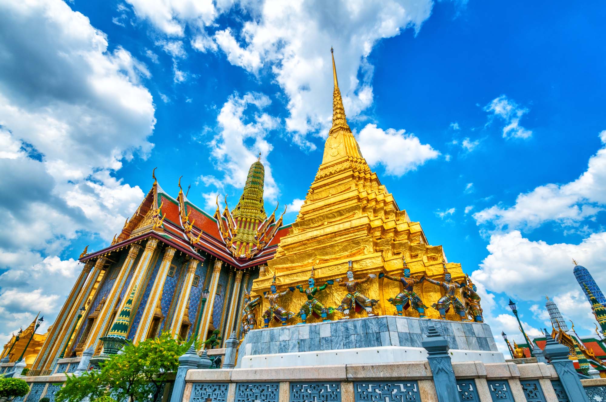 Rejser til det centrale Thailand byder bl.a. på Grand Palace i Bangkok.