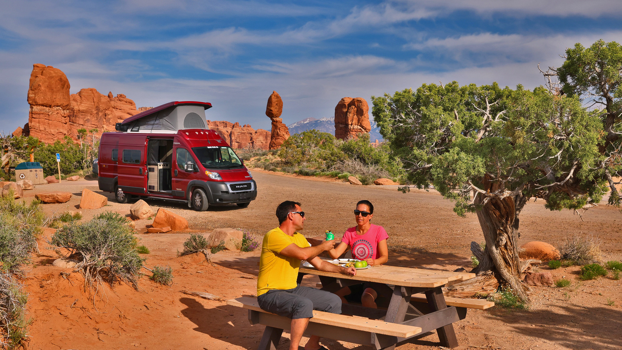 Van camper fra El Monte i USA