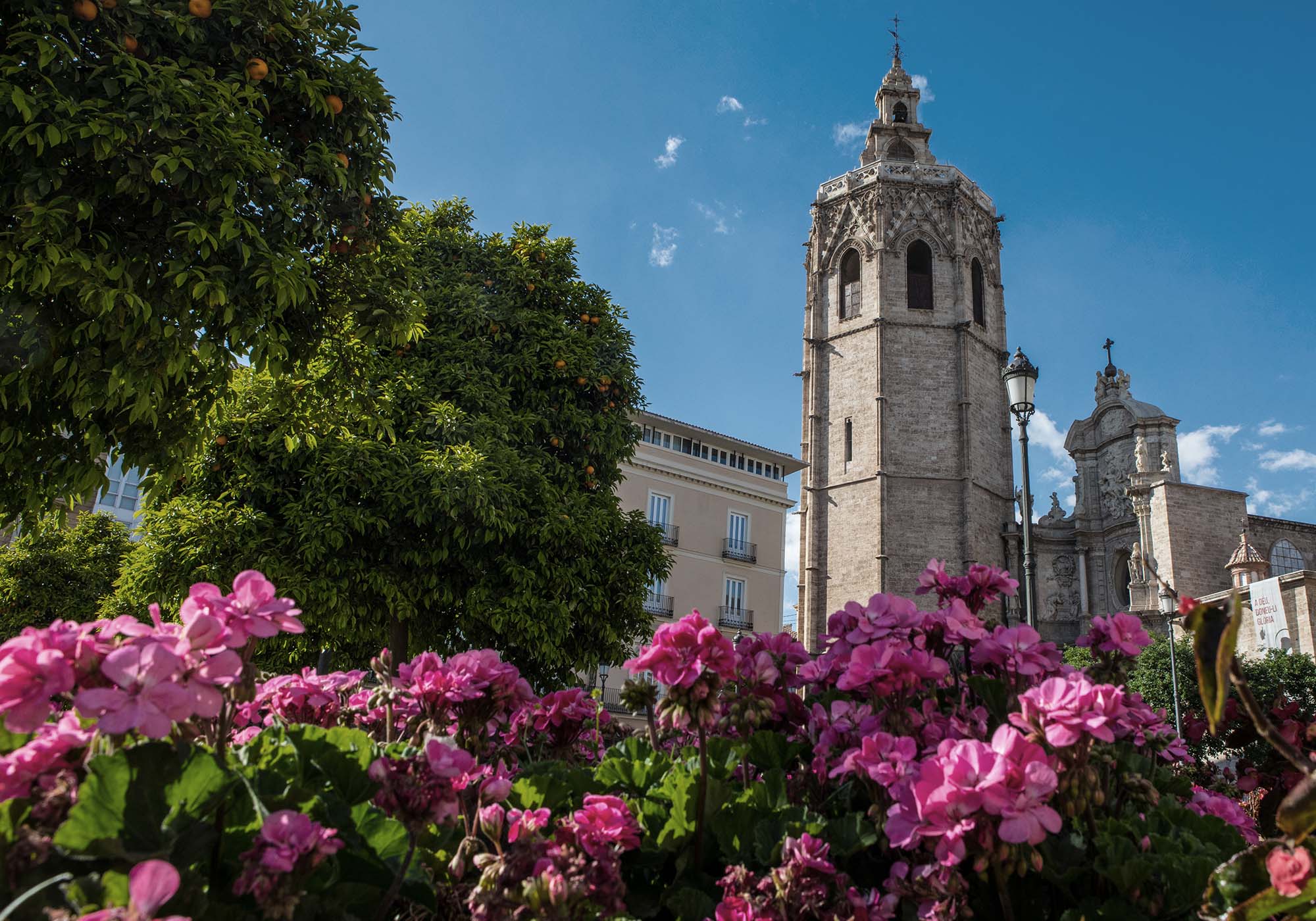 Den gamle by i Valencia, Spanien