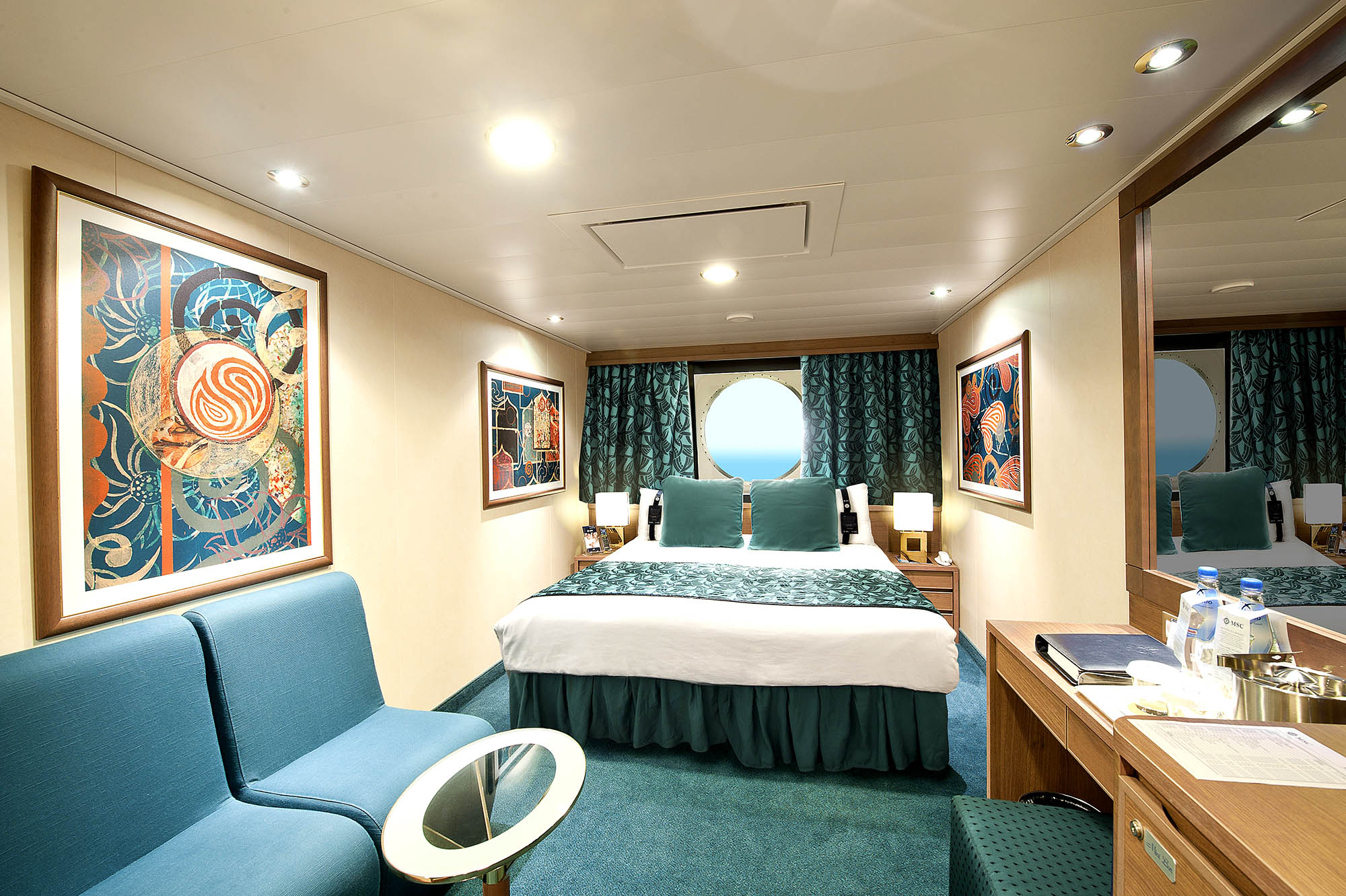 Udvendig kahyt på MSC Musica