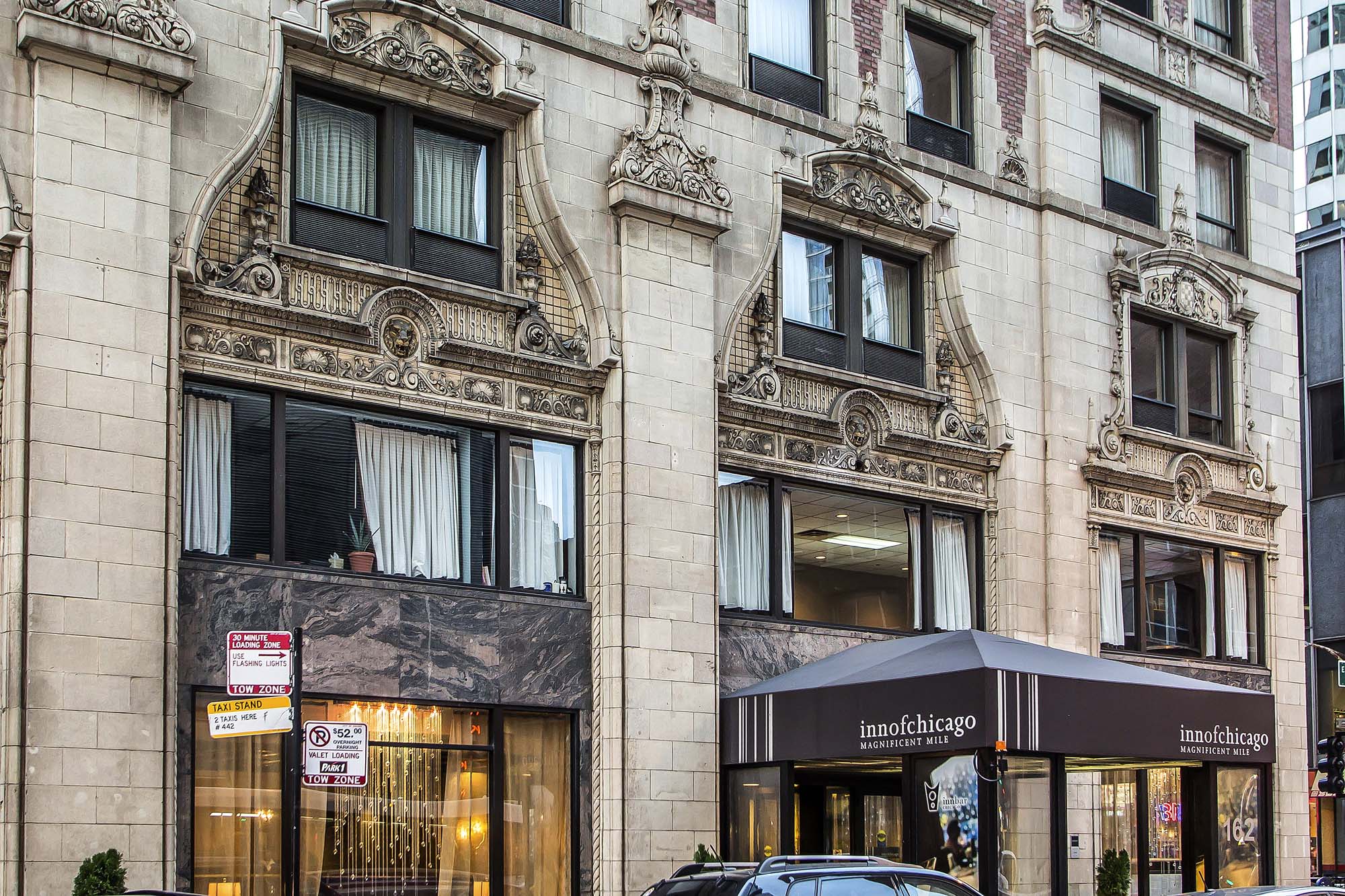 Studietur til Chicago, bo på Inn of Chicago, indgang