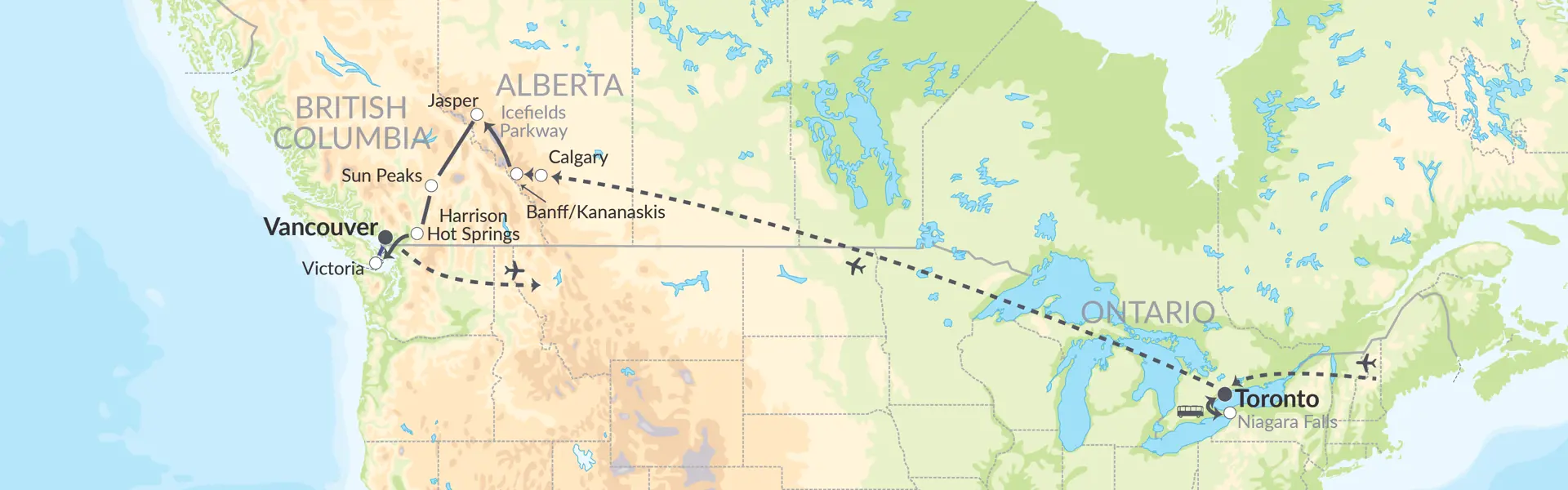 6504 Niagara Falls & Det Vestlige Canada