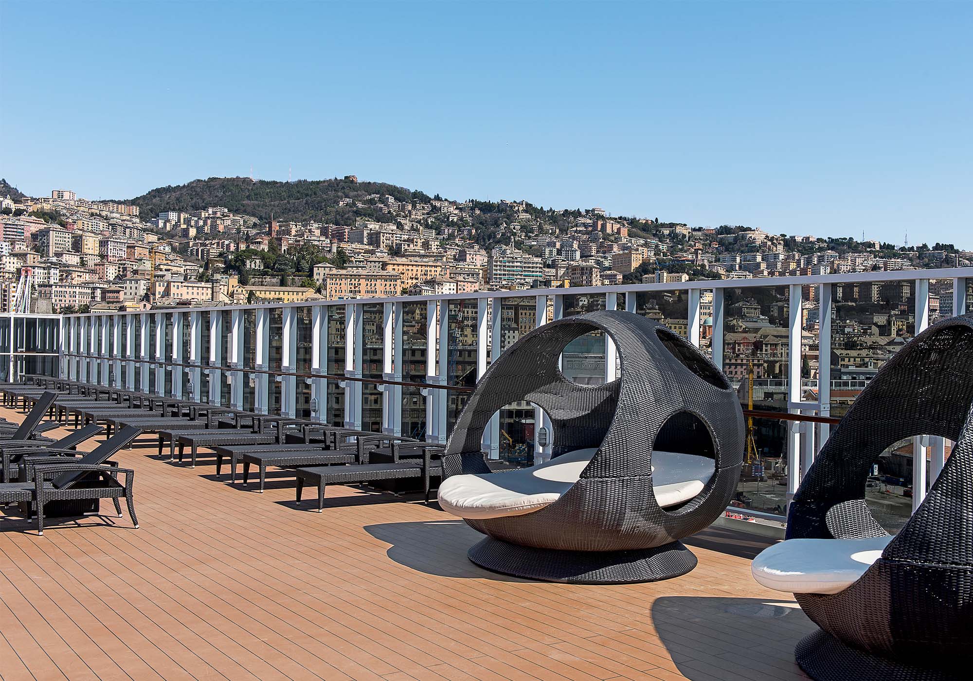 Afslapning på MSC Sinfonia