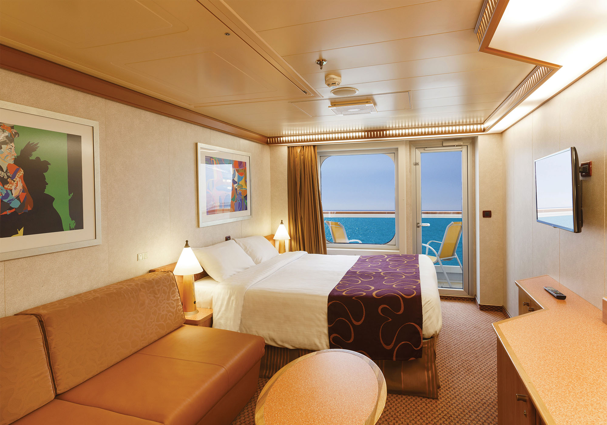 Eksempel på balkonkahyt på Costa Diadema