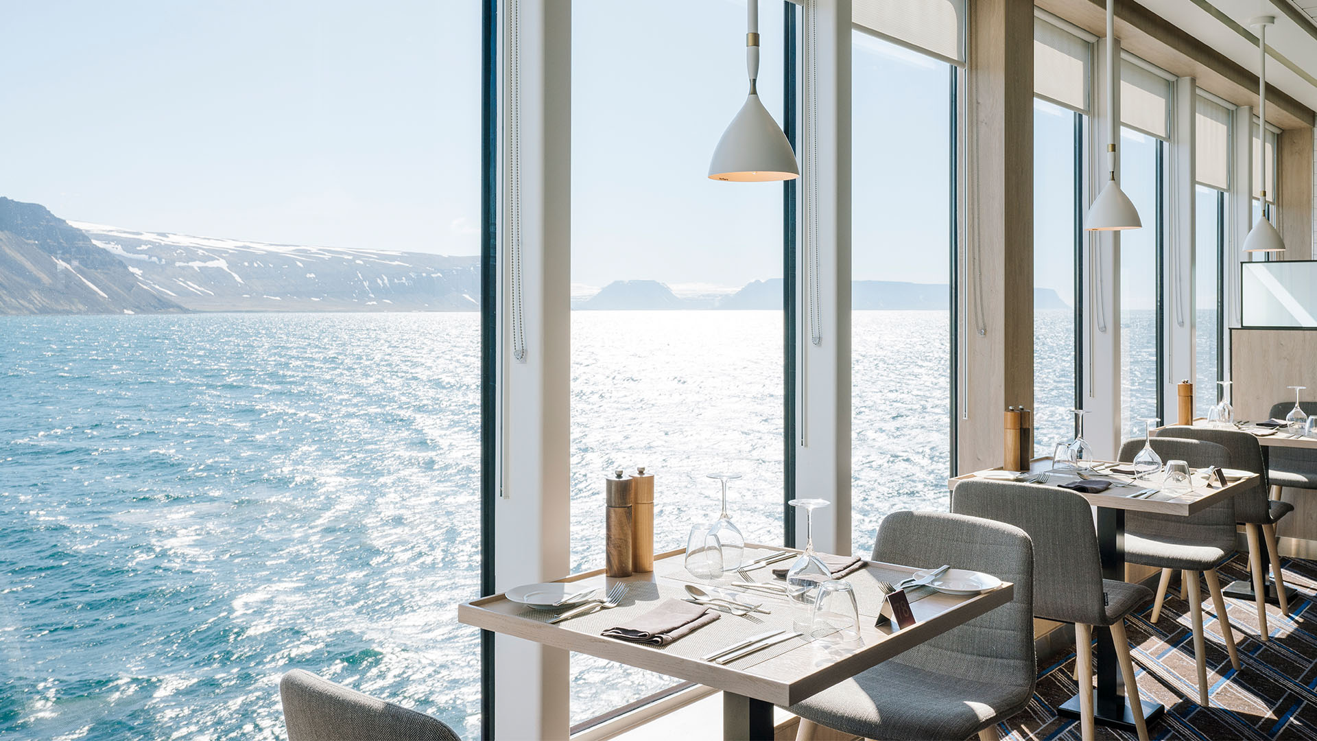 Restaurant Aune på MS Fridtjof Nansen | Foto: Clara Tuma/HX