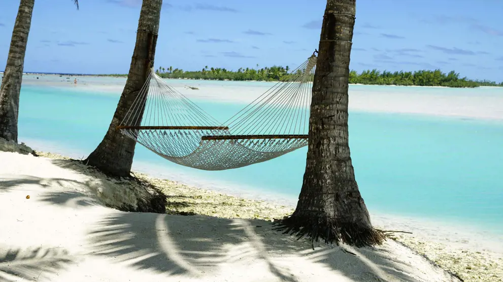 Aitutaki på Cook Islands byder på blå laguner, krystalklart vand og hvide sandstrande