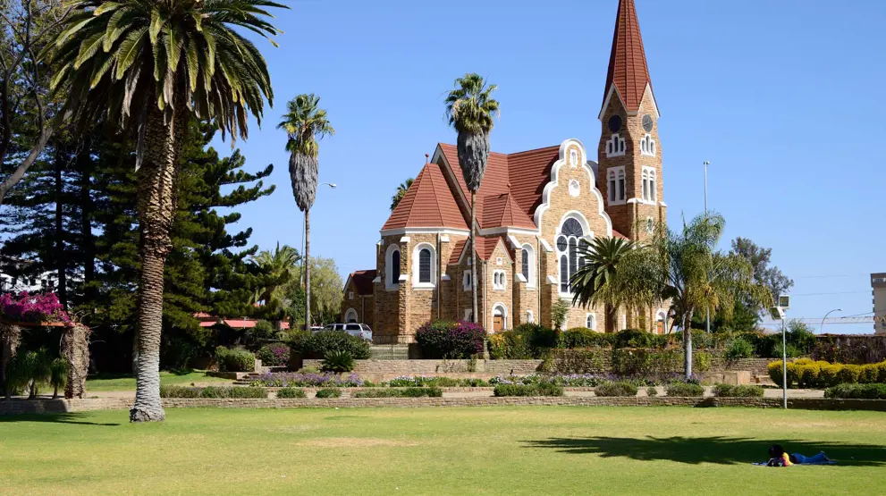Namibias hovedstad Windhoek.