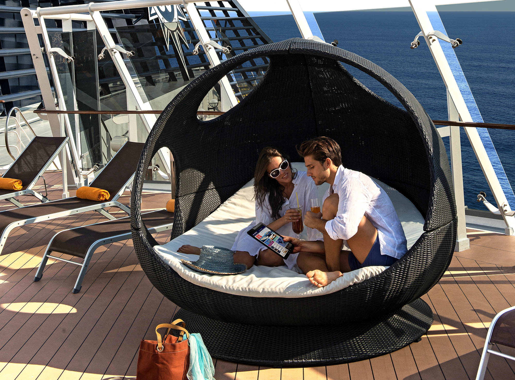 Afslapning på dækket