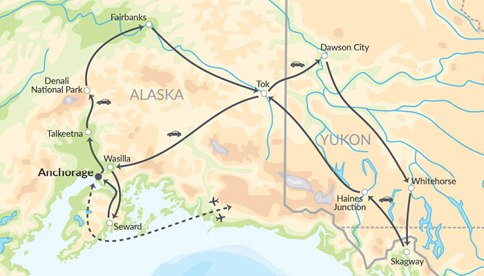 Vildmarksruten med autocamper i USA