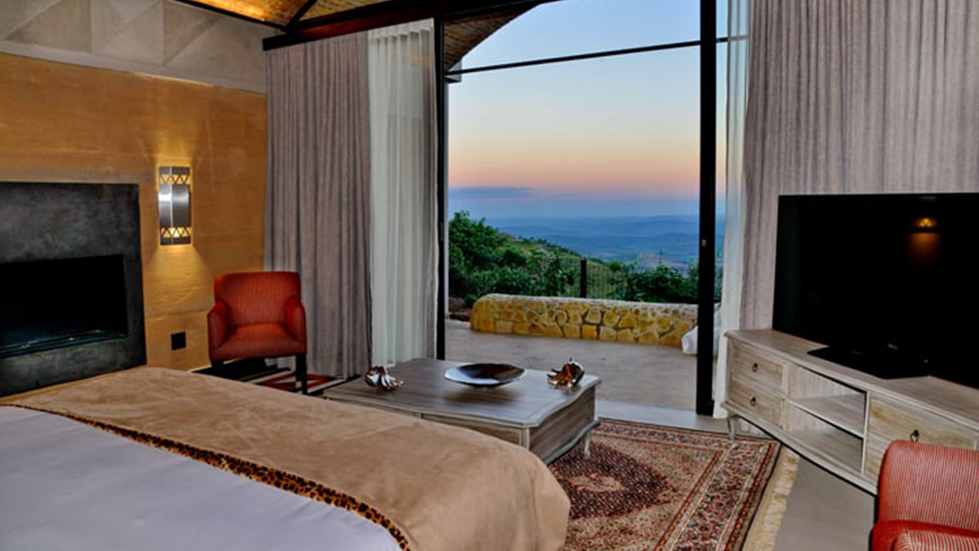 Nyd den fortryllende udsigt over kløfterne på Angels View Hotel i Graskop