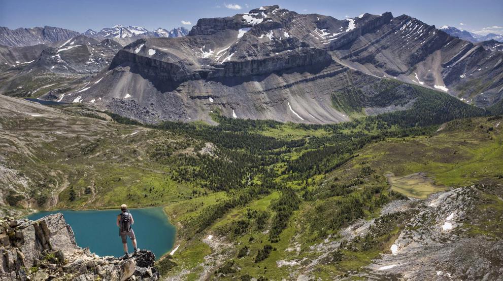 Vandretur til Skoki Lake, Banff National Park, Alberta, Canada