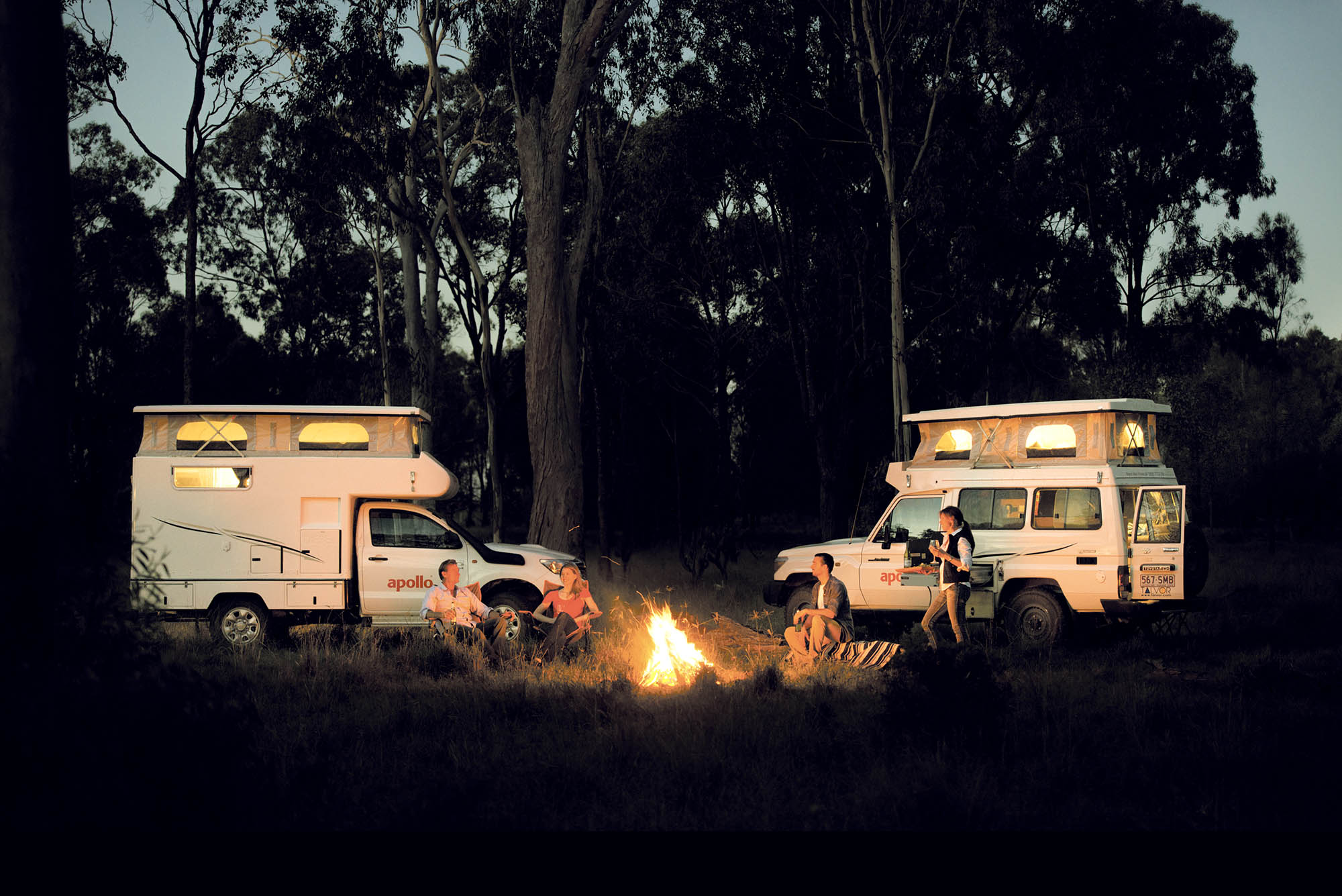 Overnat på campingpladser og nationalparker med din autocamper i New Zealand.