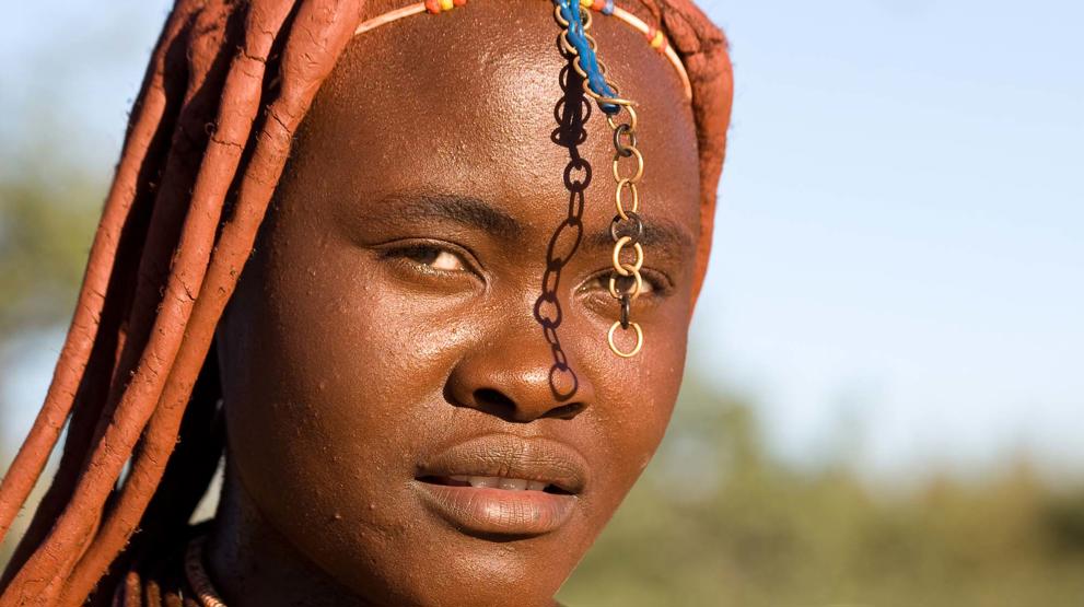 Smuk namibisk kvinde - Rejser til Namibia