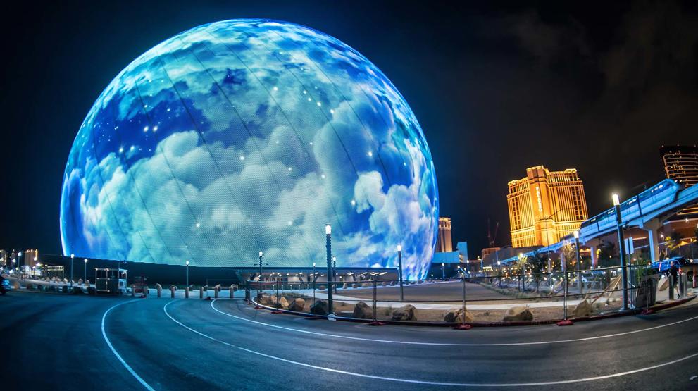 The Sphere er gigantisk og skifter udseende hele tiden