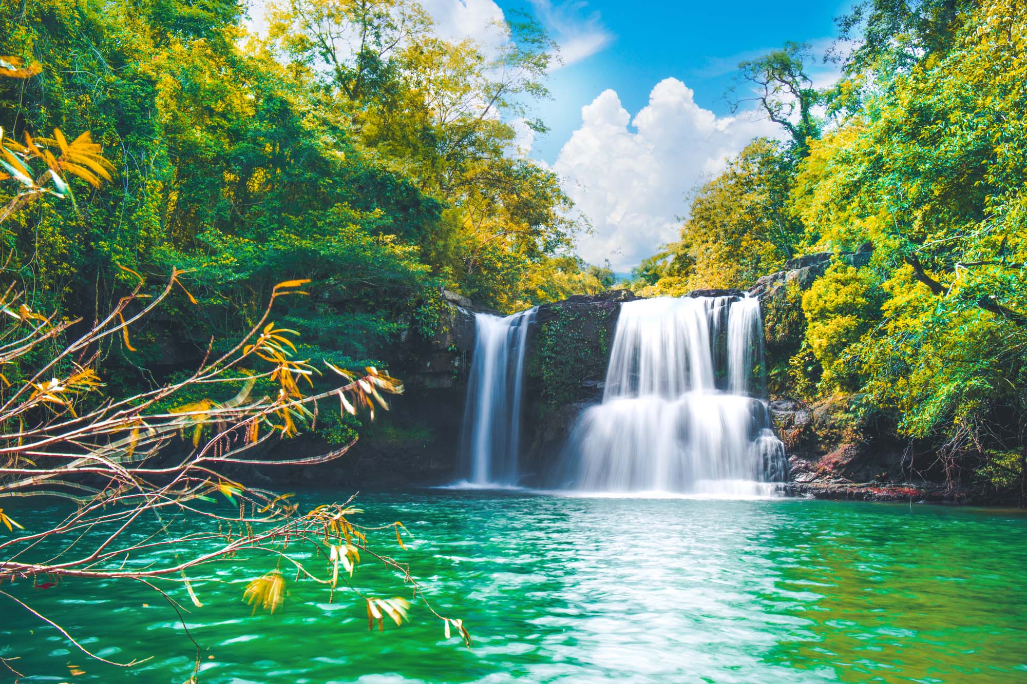 Oplev smukke vandfald, frodig jungle og hvide sandstrande på Koh Kood.
