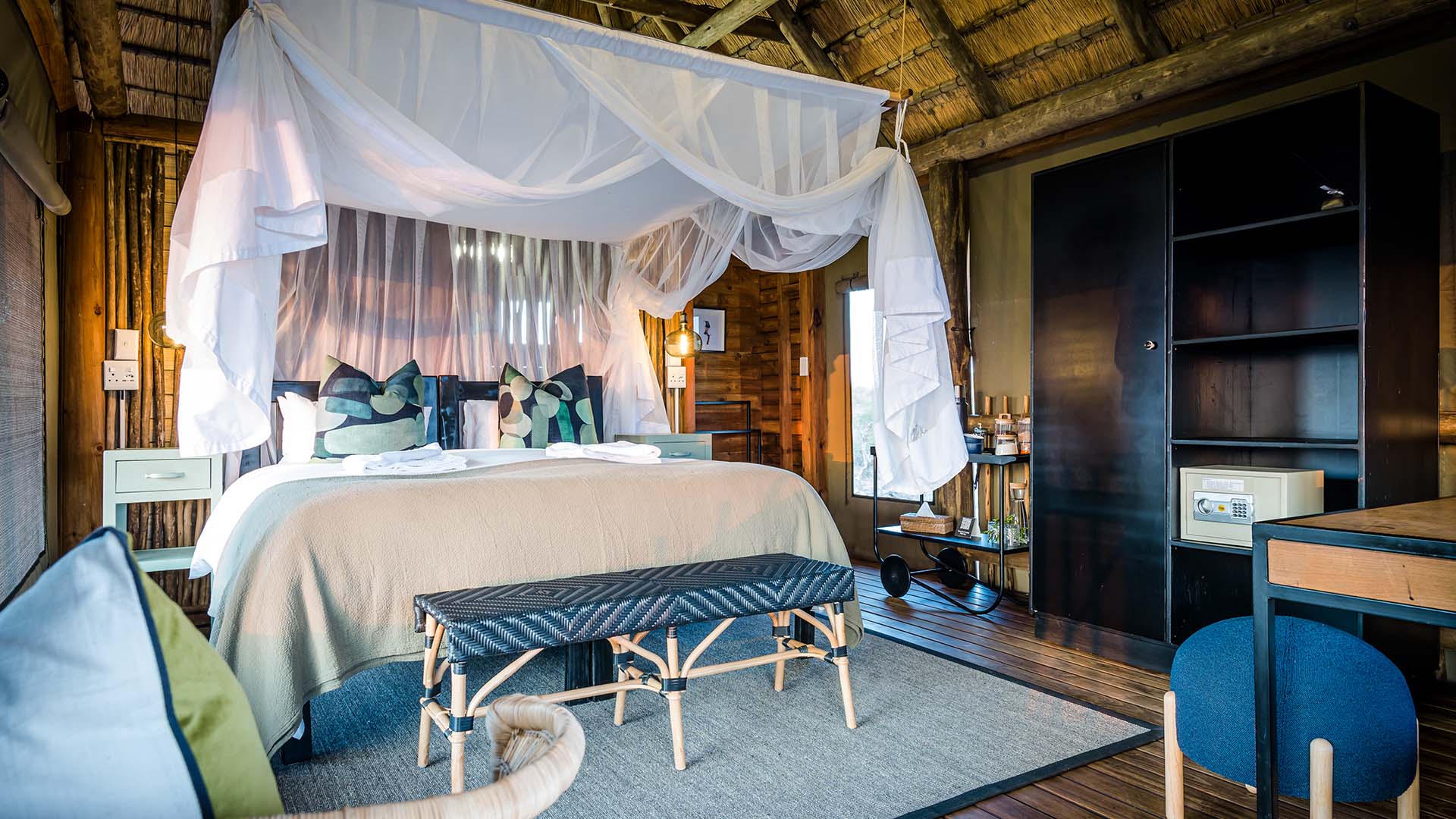 Lækker indretning i hytterne