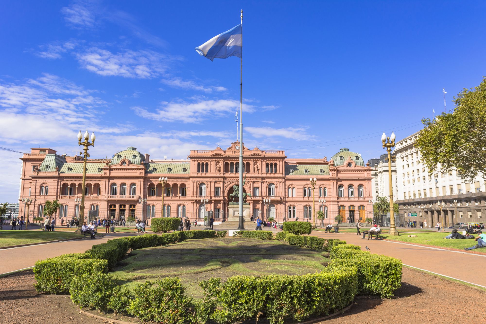 Casa Rosada, Argentinas ikoniske præsidentpalads og et af Buenos Aires' mest kendte vartegn.