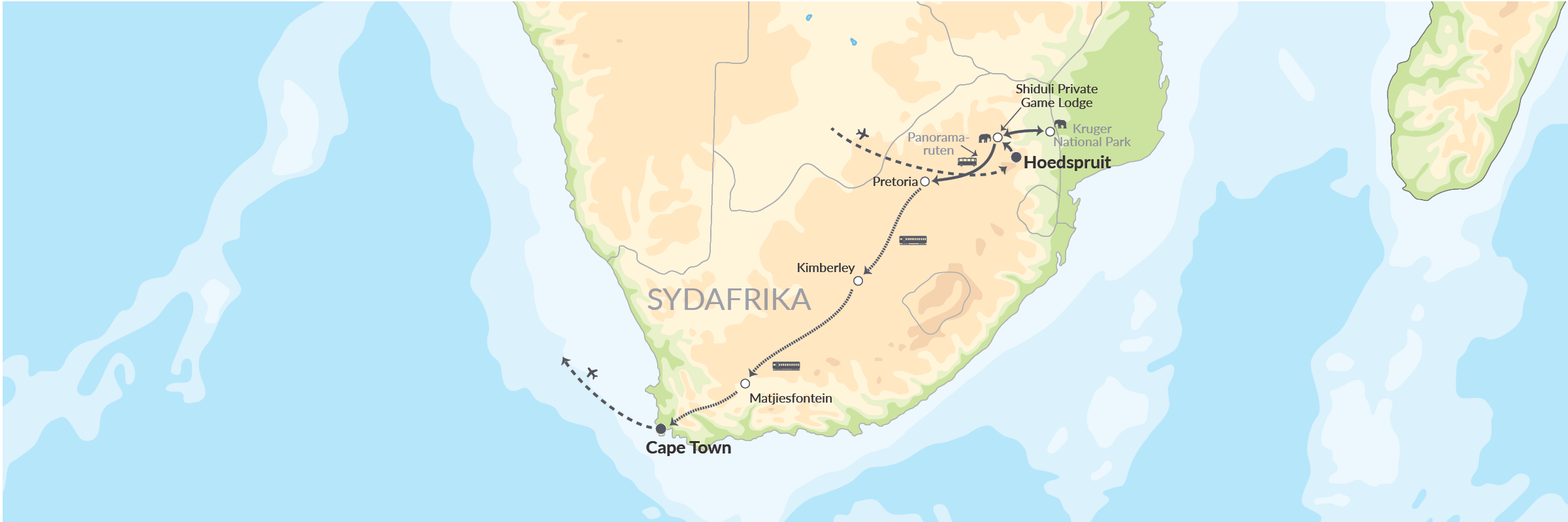 73284 Eksklusiv Safari, Rovos Rail Og Cape Town