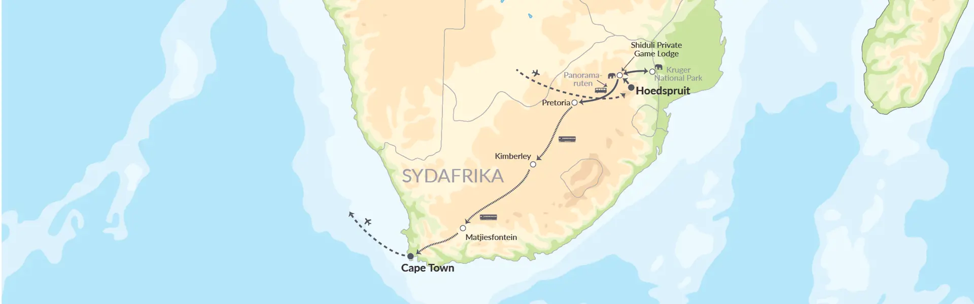 73284 Eksklusiv Safari, Rovos Rail Og Cape Town