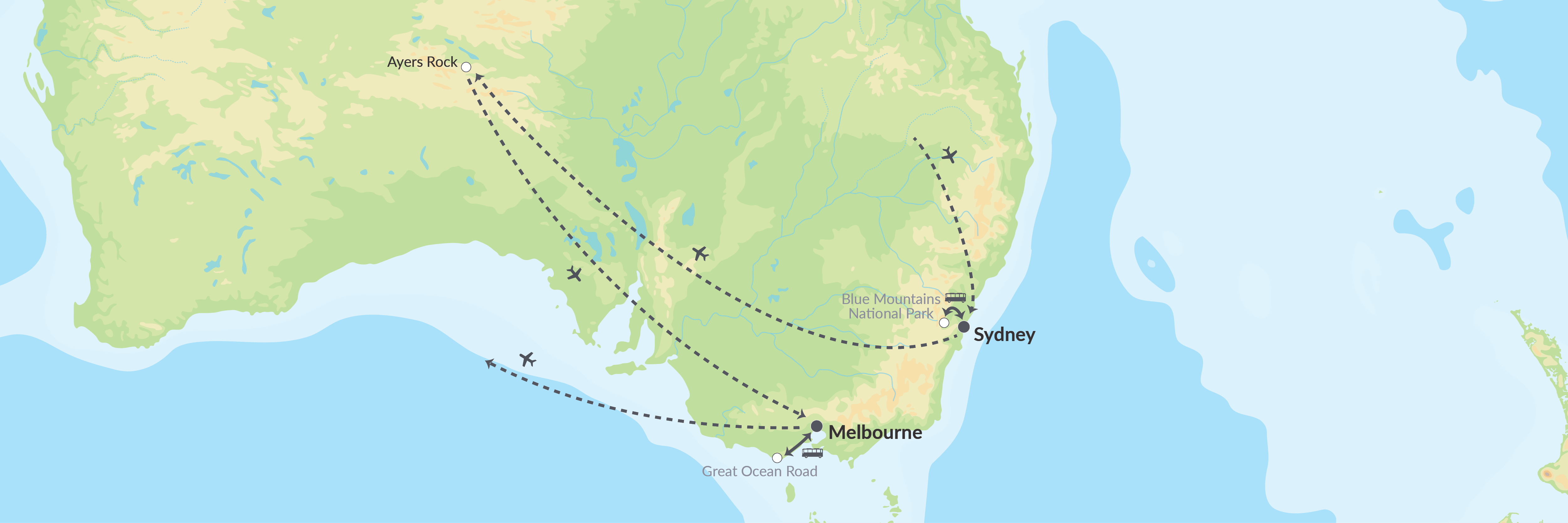 Tag på rundrejse i Australien med storby og natur i højsædet.