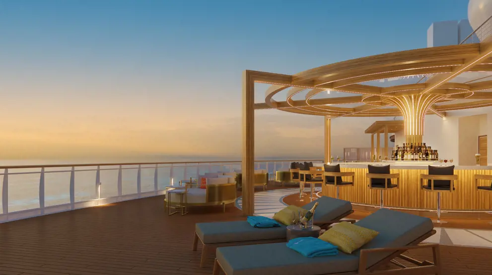 Vibe Beach ombord på Norwegian Viva