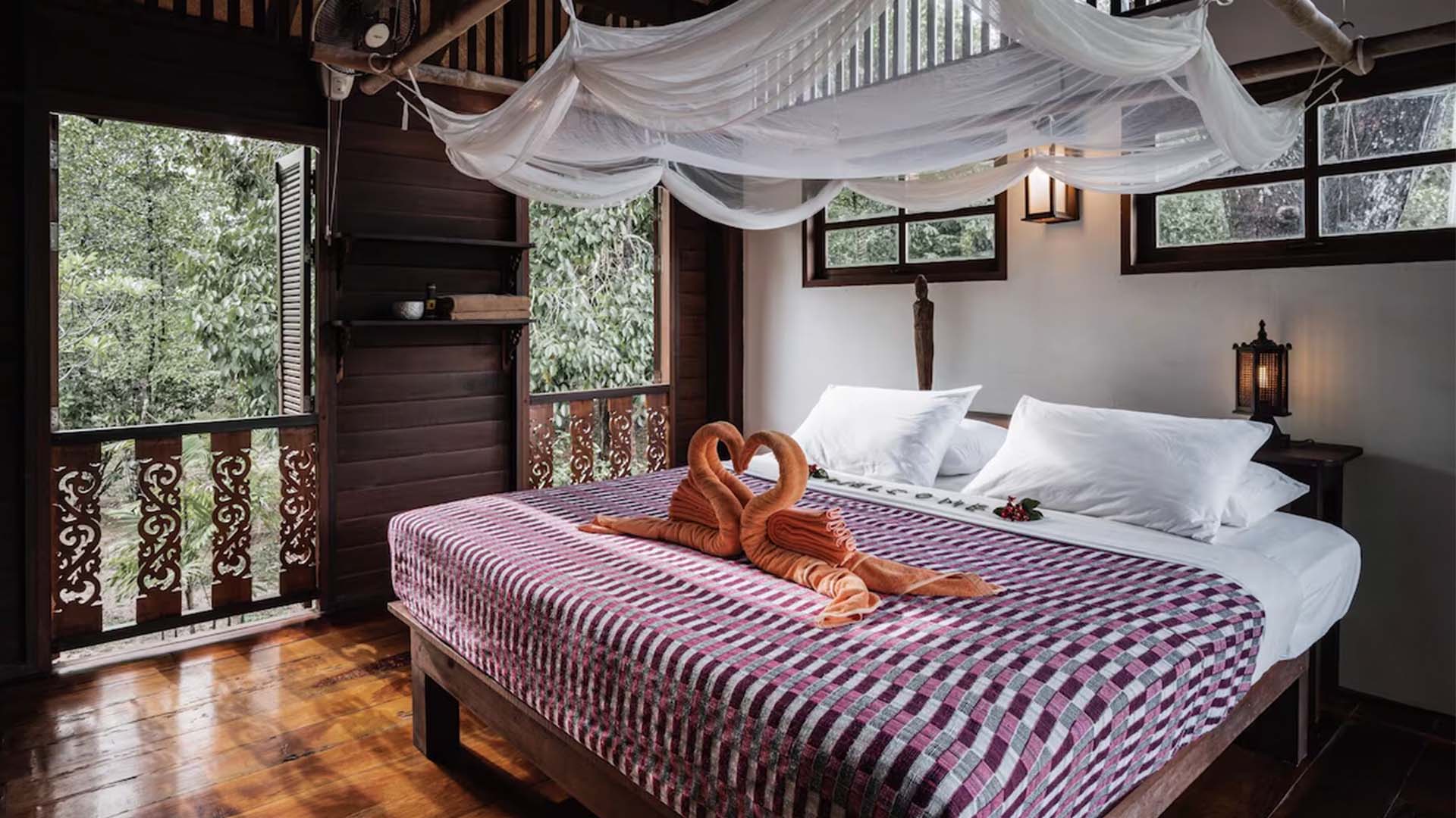 Et af de smukke værelser på BABA Ecolodge Resort