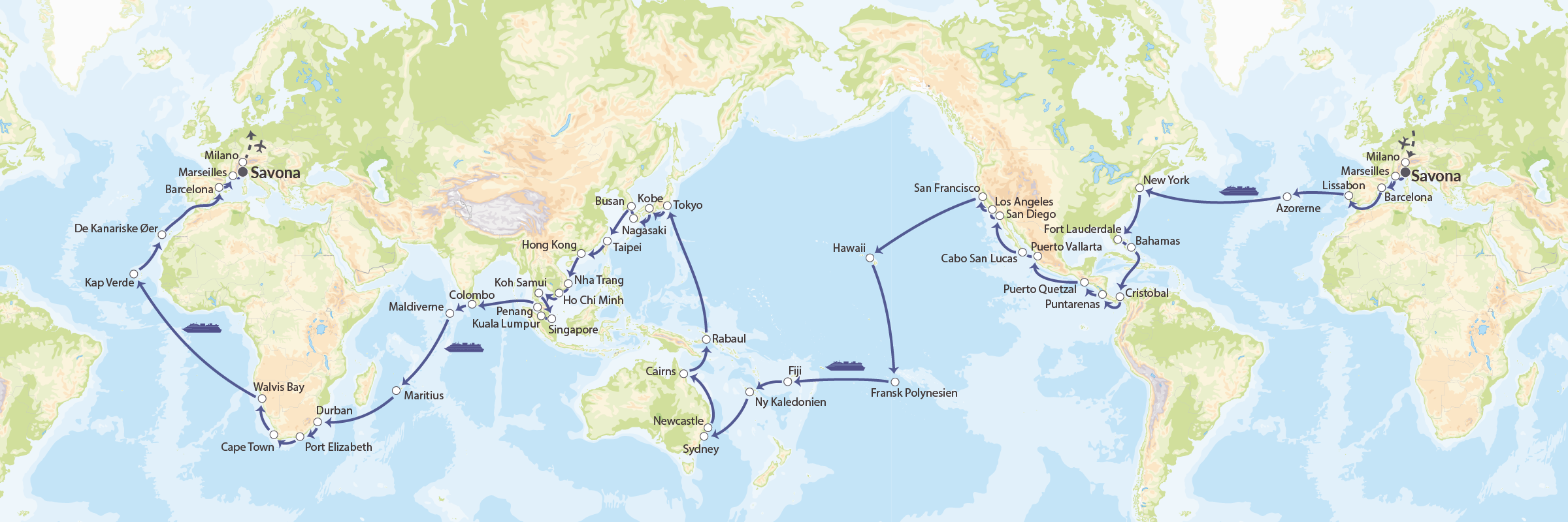 DK Costa Deliziosa 25NOV26 Jorden Rundt