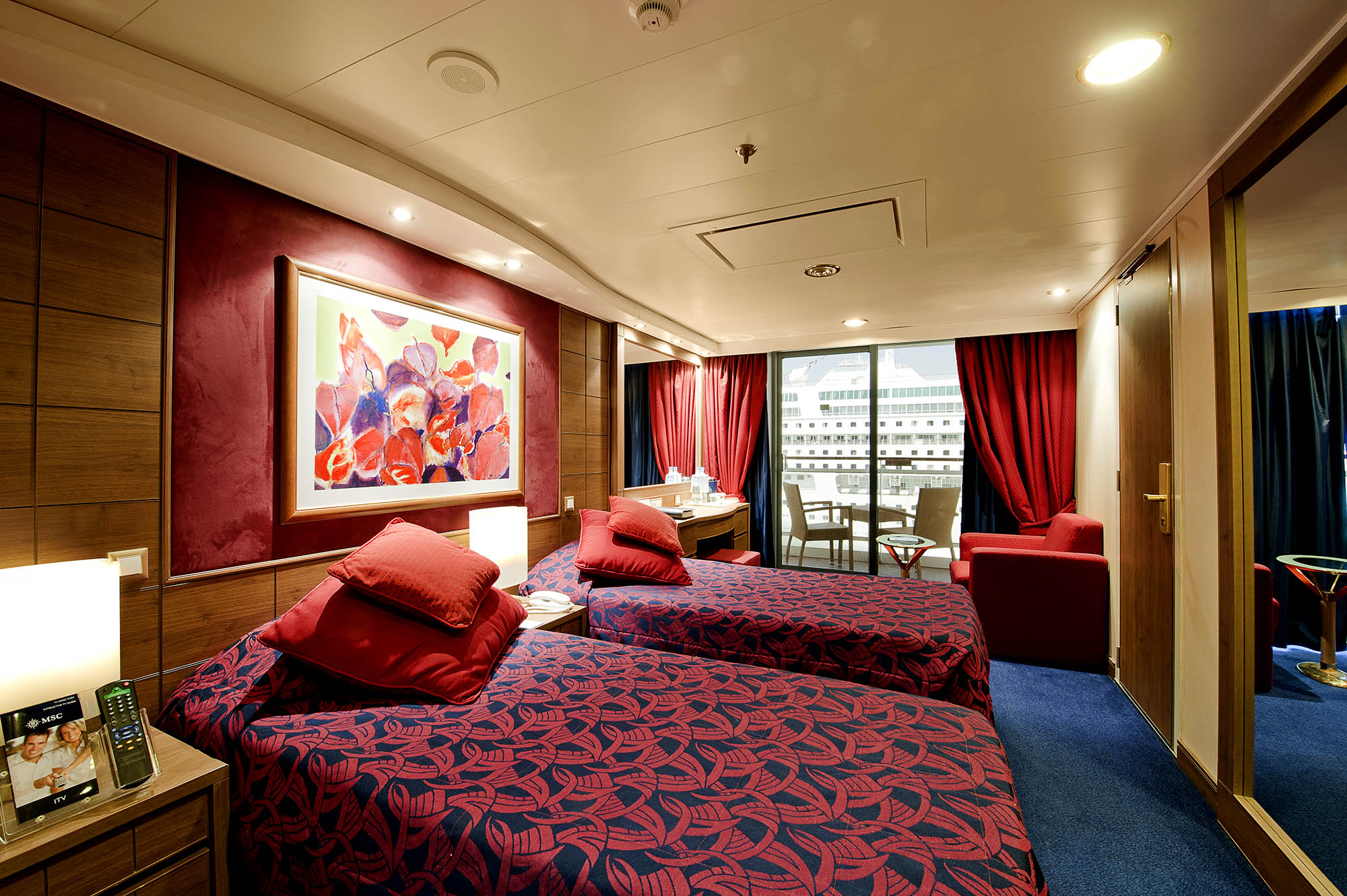 Eksempel på balkonkahyt på MSC Magnifica