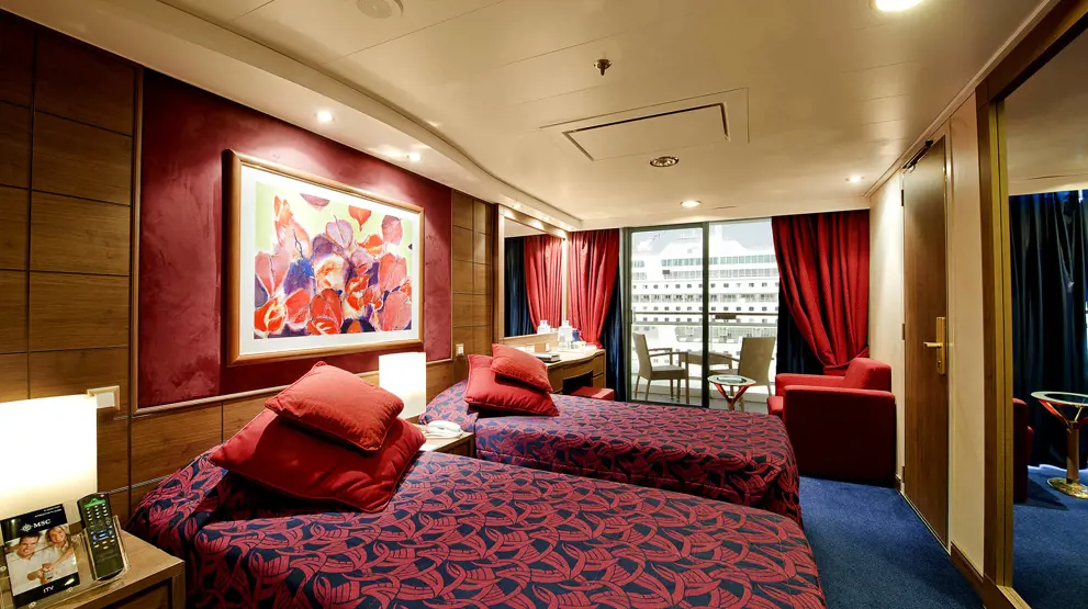 Eksempel på balkonkahyt på MSC Magnifica