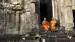 Munke ved Angkor Wat