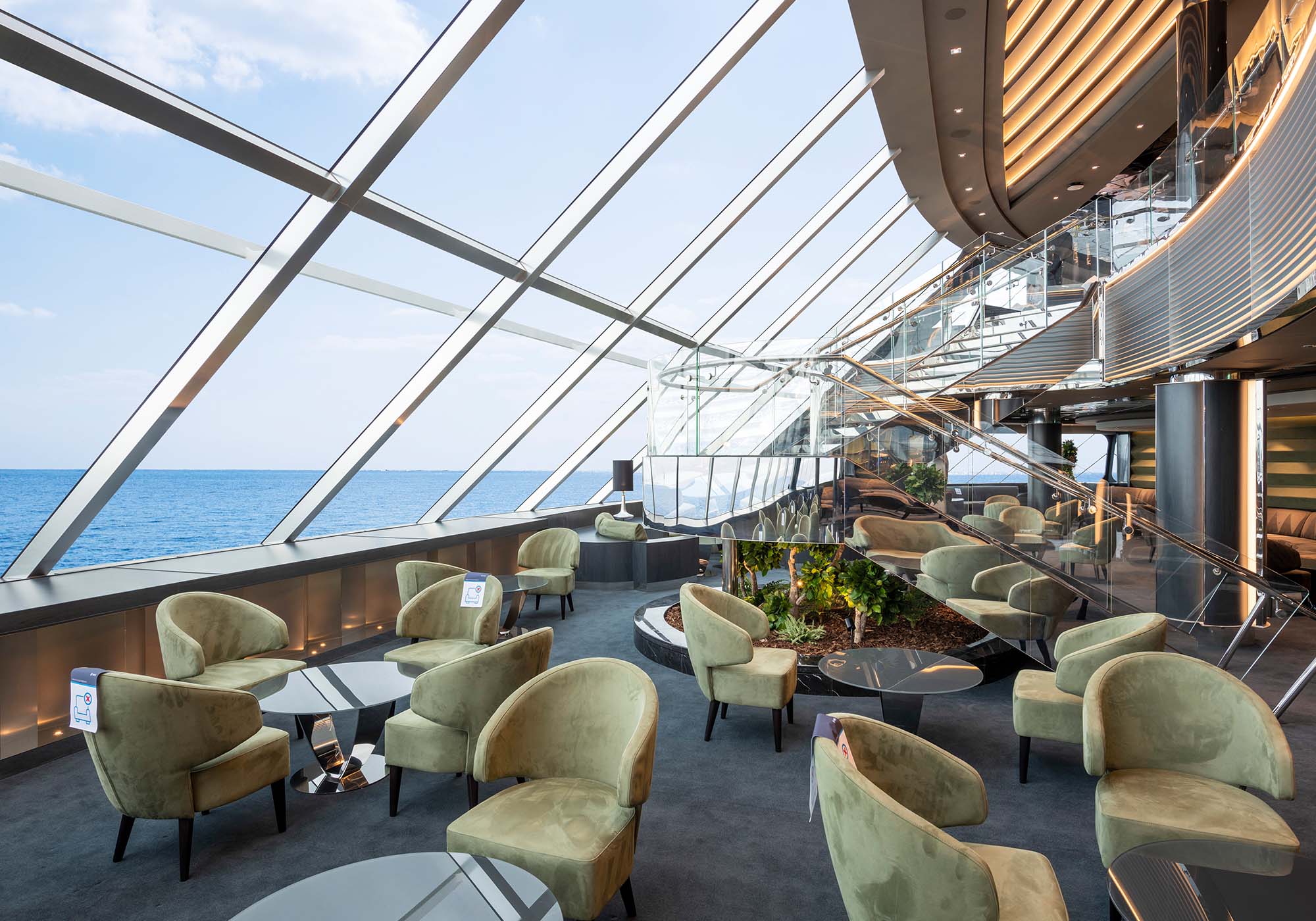 Det eksklusive område MSC Yacht Club