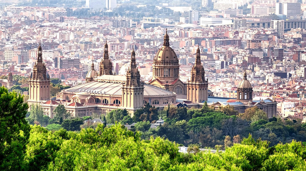 Fantastiske Barcelona med nationalmuseet på Mont Jüic