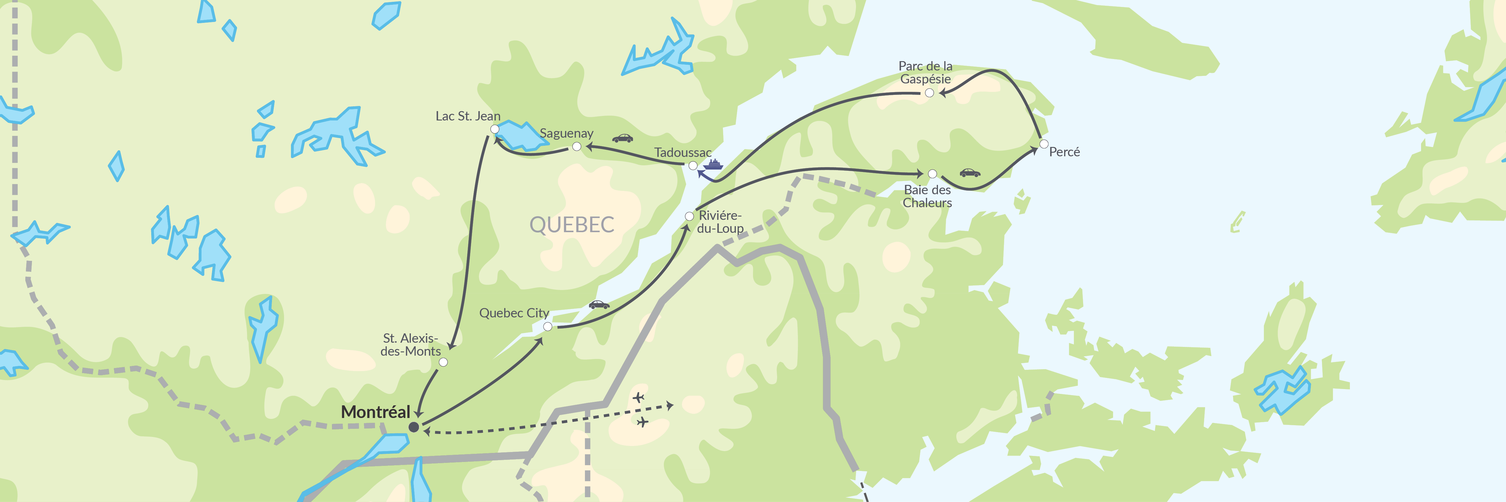 6517 Fransk Canadiske Quebecs Højdepunkter