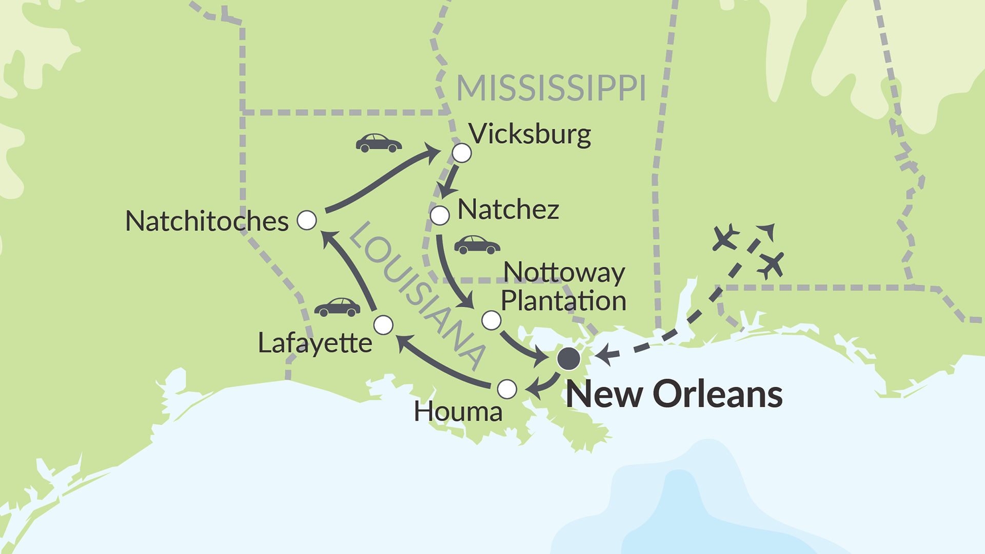 Dette ruteforslag er spændende for dig, der vil på en anderledes kør selv ferie i USA