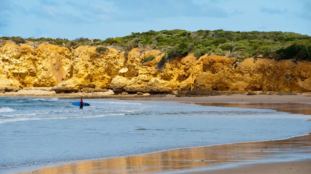 Torquay med de gode surfmuligheder