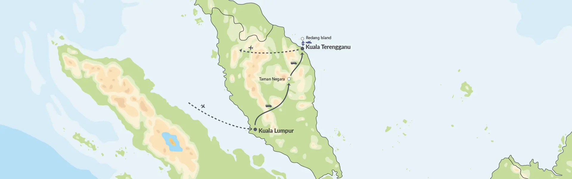 Malaysia Med Storby, Regnskov Og Trope Ø