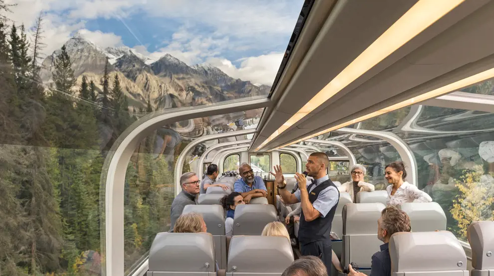 Rocky Mountaineer er en togrejse i verdensklasse med kæmpe panoramavinduer.