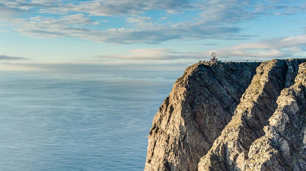 Nordkap-klippen - stå på Europas nordligste punkt