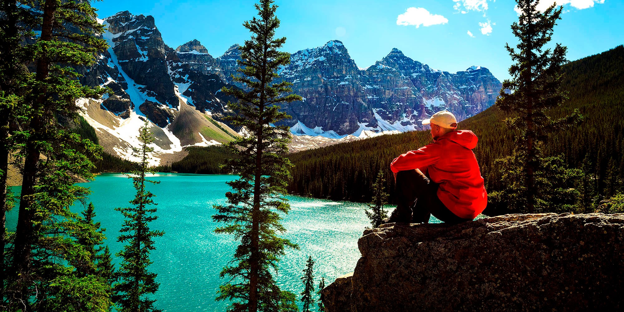 Oplev den flotte Moraine Lake på rejser til Banff National Park.