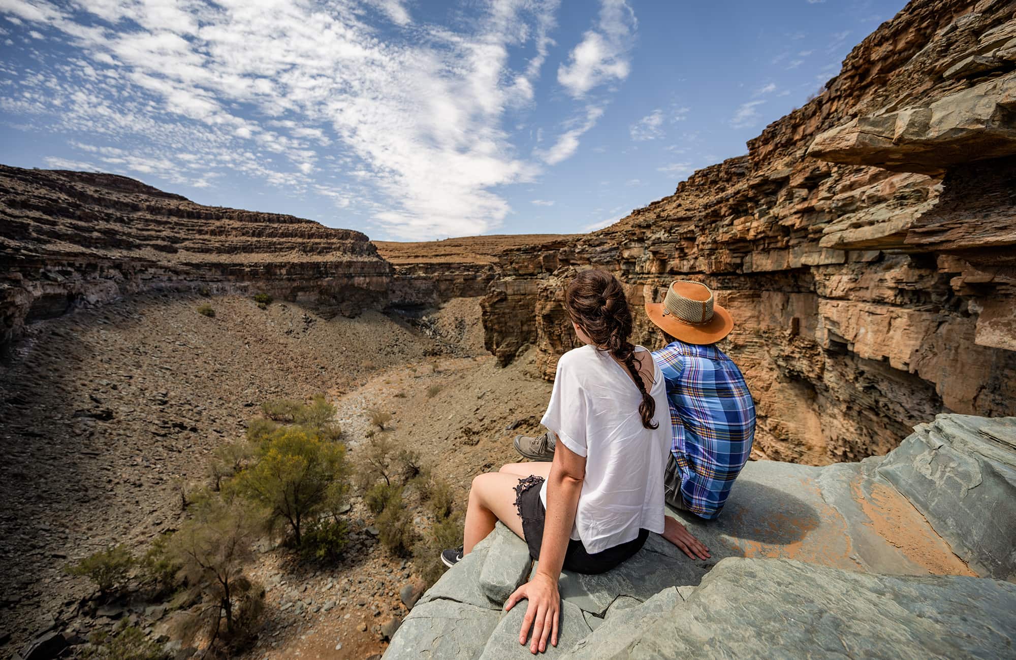 Fish River Canyon i nærheden af Canyon Roadhouse, Namibia