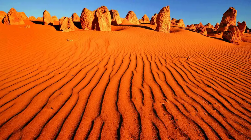 Unikke stenformationer i The Pinnacles